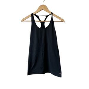 Calia by Carrie Underwood Black Racerback Tank Top Women's Medium